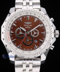 Alternative view of Breitling replica chrono acciaio navitimer brown dial imitazione copia