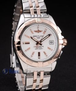 Alternative view of Breitling replica chronographe lady acciaio oro imitazione copia