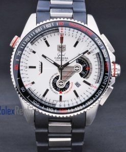 Alternative view of Tag-heuer replica carrera calibre 36 chrono acciaio imitazione copia