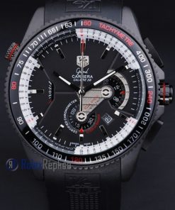 Alternative view of Tag-heuer replica carrera calibre 38 chrono pro-hunter pvd imitazione copia