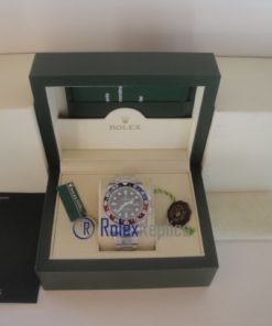 Alternative view of rolex replica GMT master II rosso blue ceramica orologio replica