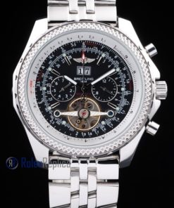 Alternative view of Breitling replica chrono acciaio navitimer tourbillon black dial imitazione copia