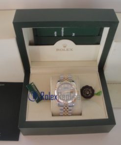 Alternative view of rolex replica datejust acciaio oro argento roman orologio imitazione