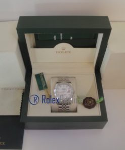 Alternative view of rolex replica datejust madreperla brillantini orologio imitazione