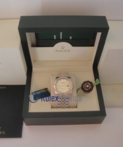 Alternative view of rolex replica datejust acciaio oro gold dial orologio imitazione