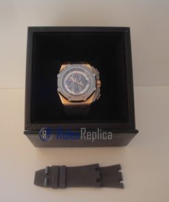 Alternative view of audemars piguet replica michael schumacher rose gold royal oak offshore imitazione copia