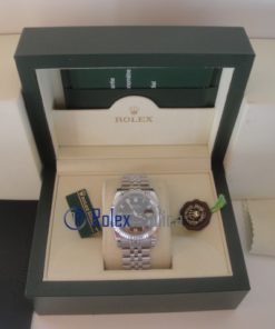 Alternative view of rolex replica datejust black roman orologio imitazione