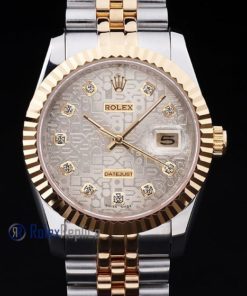 Alternative view of rolex replica datejust acciaio oro argentèè centenario orologio imitazione