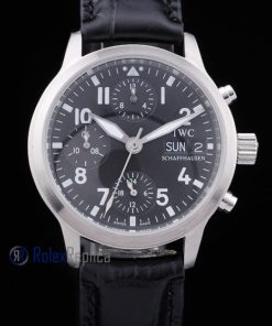 Alternative view of iwc replica chrono saint exupery strip leather orologio imitazione