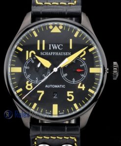 Alternative view of iwc replica 8 days power reserve yellow ll pro-hunter strip leather orologio imitazione