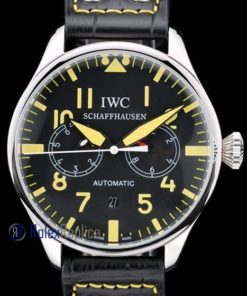 Alternative view of iwc replica 8 days power reserve yellow ll strip leather orologio imitazione