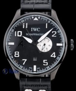 Alternative view of iwc replica 8 days power reserve black pro-hunter strip leather orologio imitazione