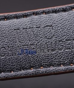 Alternative view of iwc replica grande complication acciaio white dial strip leather orologio imitazione