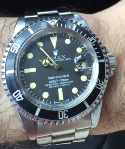 Alternative view of rolex replica submariner vintage 1680 black dial edition orologio replica copia imitazione