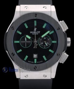 Alternative view of hublot replica big bang vendome ceramic black dial orologio copia