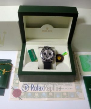 Alternative view of rolex replica daytona new rubber 2017 oro bianco orologio replica copia imitazione