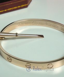 Alternative view of Cartier replica gioiello bracciale love oro rosa