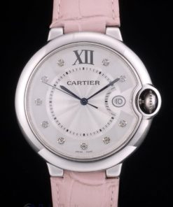 Alternative view of Cartier replica ballon bleu acciaio strip leather pink orologio imitazione perfetta