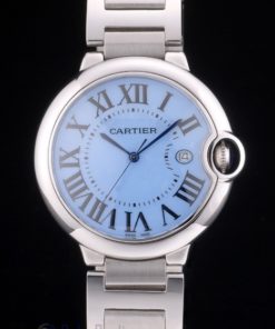 Alternative view of Cartier replica ballon bleu acciaio dial blue orologio imitazione perfetta