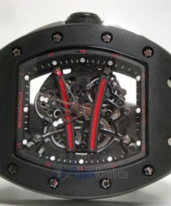 Alternative view of richard mille replica RM61-01 baby blake pvd skeletron limited edition strip rubber-b