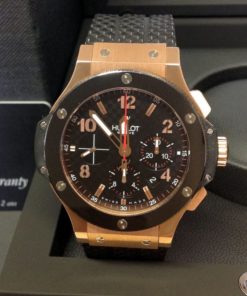 Alternative view of hublot replica big bang titanium rose gold strip rubber-b orologio copia