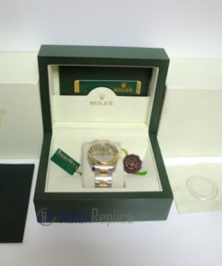 Alternative view of rolex replica datejust acciaio oro oyster grey dial barrette orologio imitazione