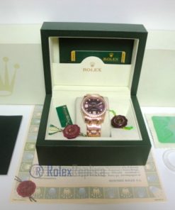 Alternative view of rolex replica pearlmaster rose gold red grape diamond bezel orologio imitazione