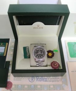 Alternative view of rolex replica day-date 228349RBR platinum-white gold orologio replica