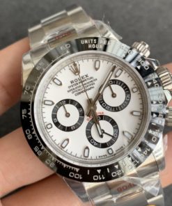 Alternative view of ROLEX REPLICA DAYTONA 116500 WHITE DIAL CLONE MOVEMENT 4130