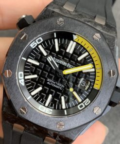 Alternative view of AUDEMARS PIGUET REPLICA ROYAL OAK DIVER 15706 FORGED CARBON WATCH
