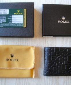 Alternative view of Rolex replica portafoglio in vera pelle con corona e logo rolex