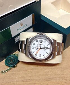 Alternative view of Rolex replica Explorer II 216570 42mm White Dial